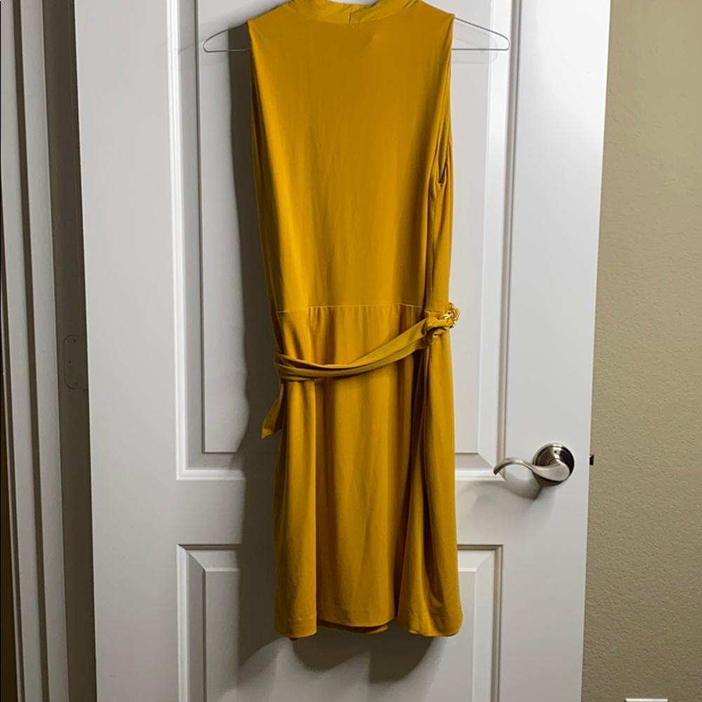 Mustard and Gold Cocktail Dress - Picture 3 of 5